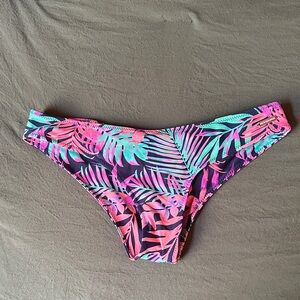 Blackbough Pink and Green Tropical Bikini Bottom